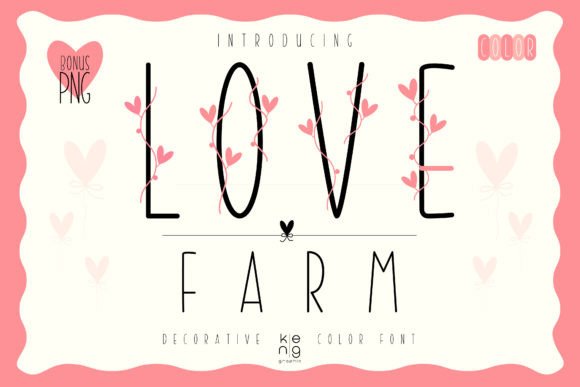 Main preview of Love Farm Font