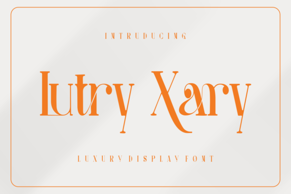 Preview of Lutry Xary Font