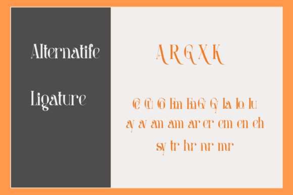 Thumbnail 3 of Lutry Xary Font