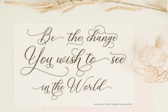 Thumbnail 4 of Magnolias Script Font