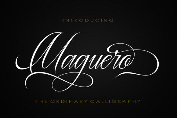 Preview of Maguero Script Font