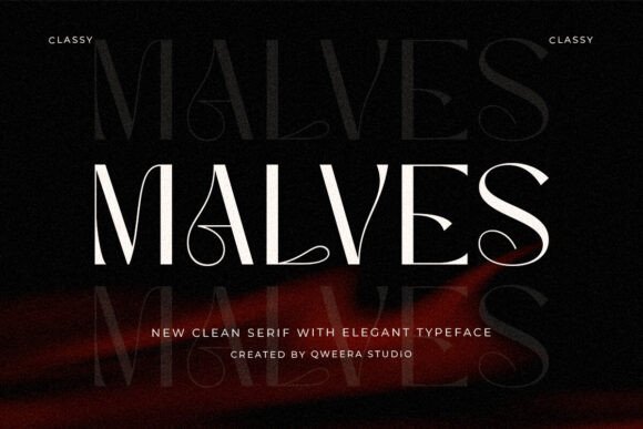 Preview of Malves Font