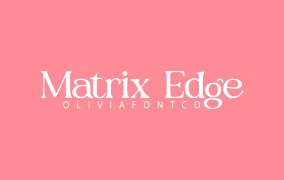 Preview of Matrix Edge Font