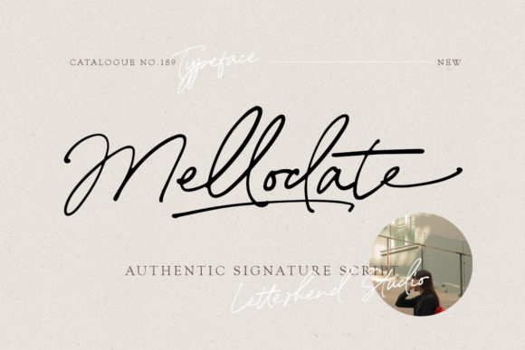 Preview of Mellodate Font