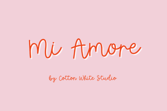 Main preview of Mi Amore Font