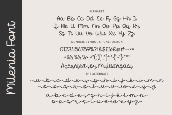 Thumbnail 4 of Milenia Font