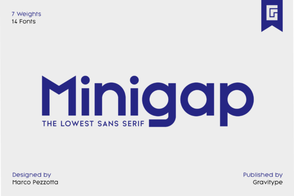 Preview of Minigap Font