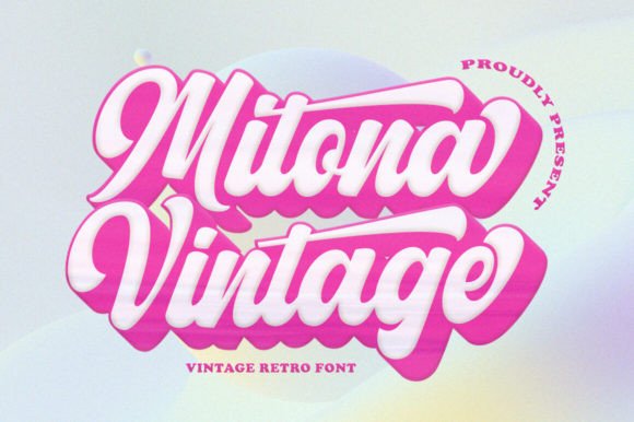 Preview of Mitona Vintage Font