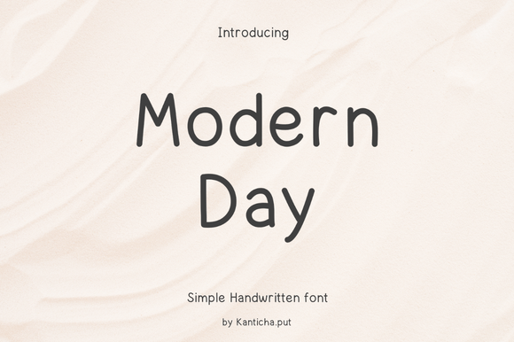 Preview of Modern Day Font