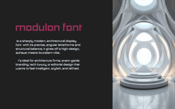 Thumbnail 3 of Modulon Font