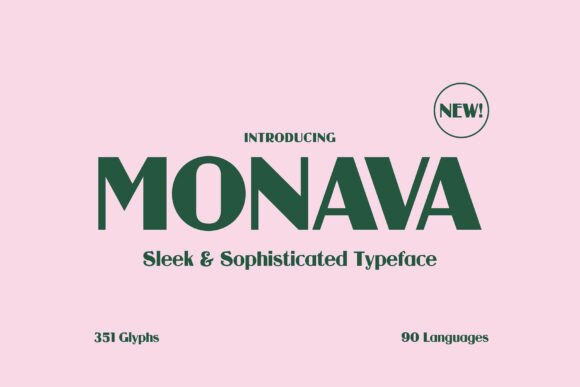 Preview of Monava Font