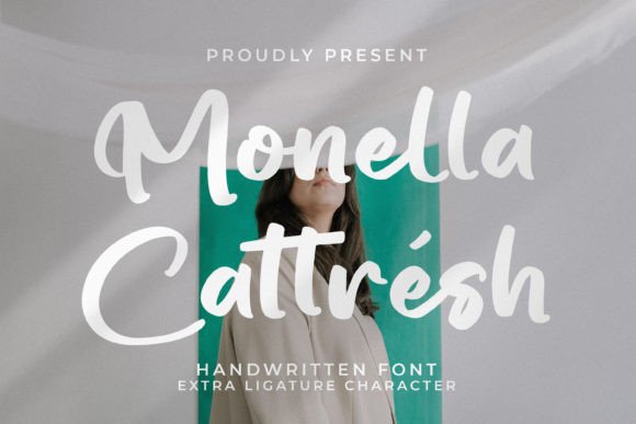 Preview of Monella Cattresh Font