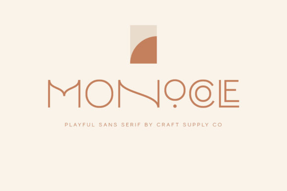 Preview of Monocole Font