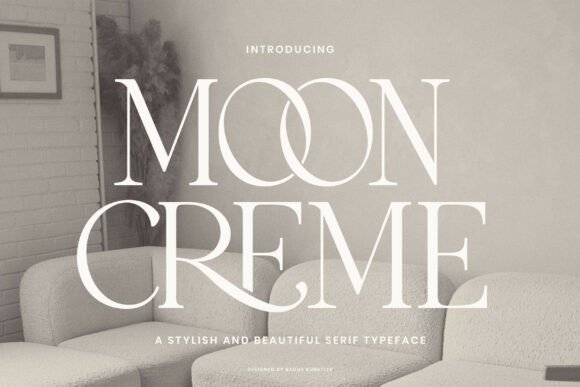 Main preview of Moon Creme Font