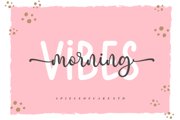 Preview of Morning Vibes Duo Font