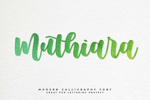 Main preview of Muthiara Font