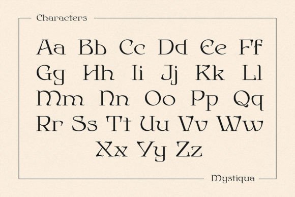 Thumbnail 2 of Mystiqua Font