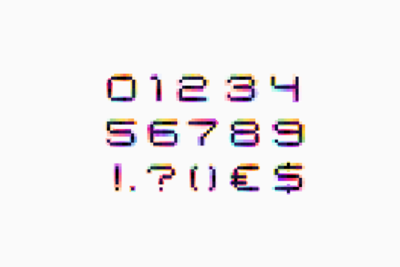Thumbnail 4 of Neo Pixel Font