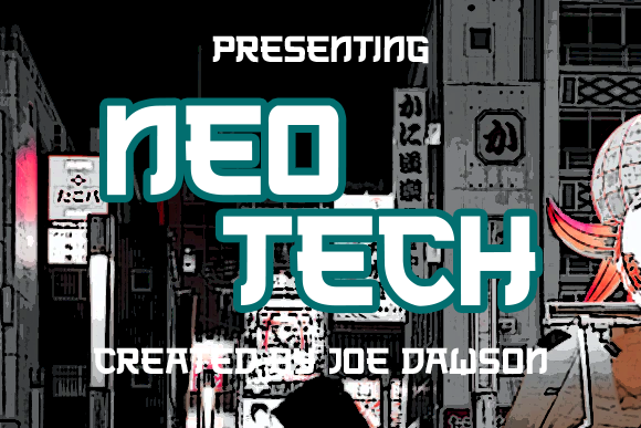 Preview of Neo Tech Font