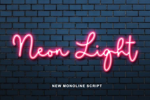 Preview of Neon Light Font