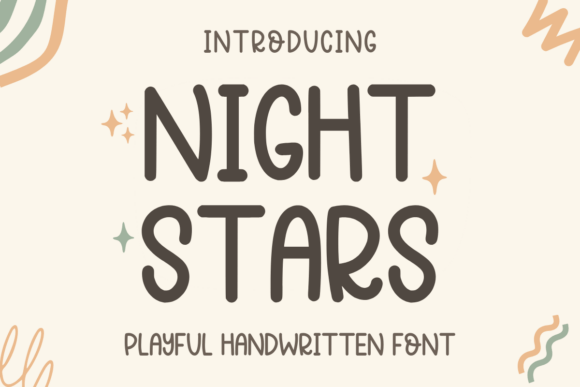 Preview of Night Stars Font