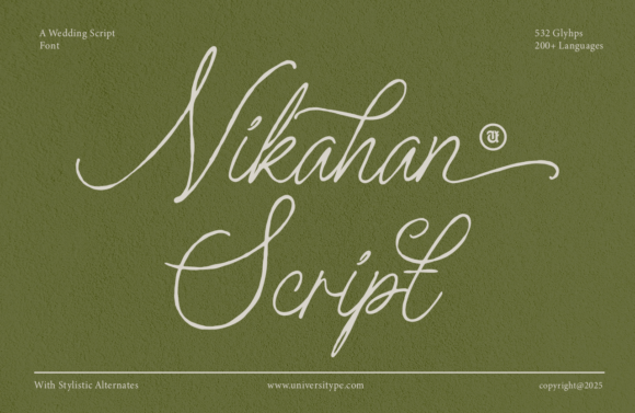 Preview of Nikahan Script Font