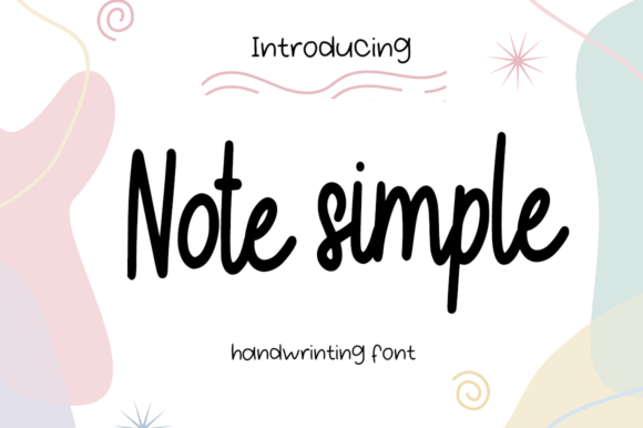 Preview of Note Simple Font