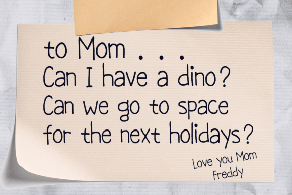 Thumbnail 2 of Notebook Handwriting Font