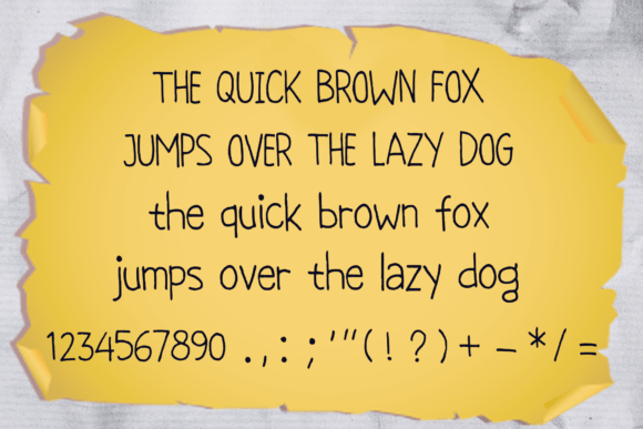 Thumbnail 4 of Notebook Handwriting Font