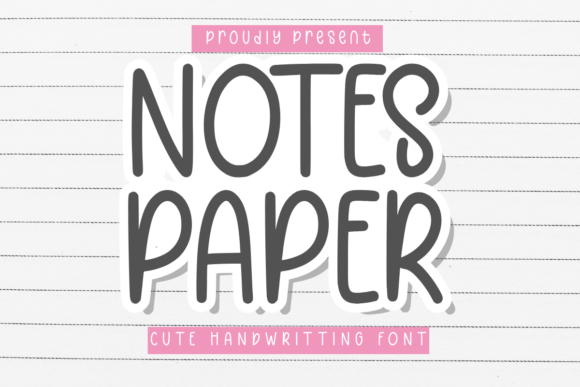 Preview of Notes Paper Font