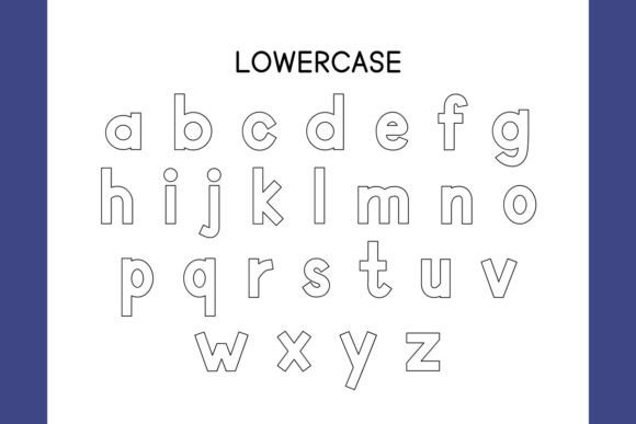 Thumbnail 4 of Open Block Alphabet Font