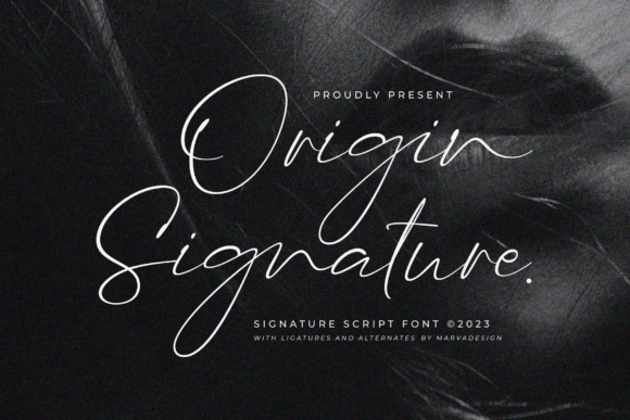 Main preview of Origin Signature Font