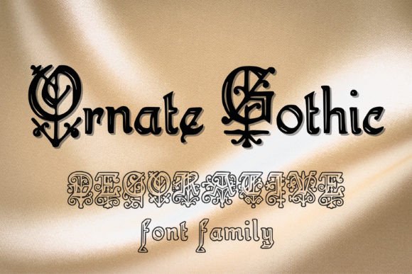 Preview of Ornate Gothic Font