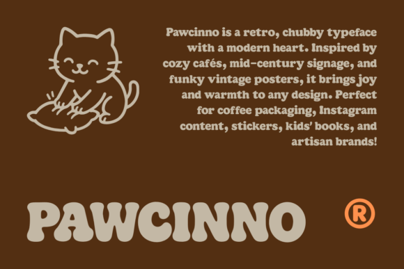 Thumbnail 2 of Pawcinno Font