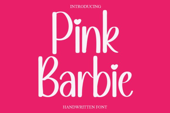 Preview of Pink Barbie Font