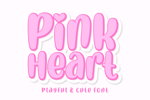 Preview of Pink Heart Font