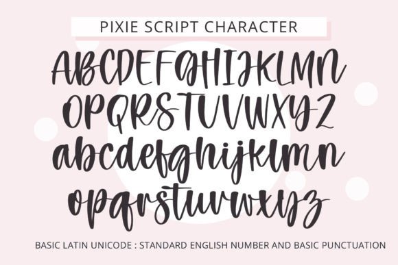 Thumbnail 2 of Pixie Script Font