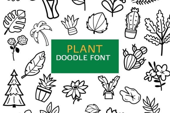 Preview of Plant Doodle Font