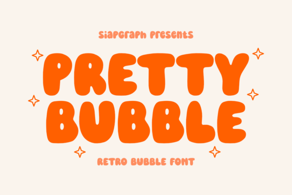 Preview of Pretty Bubble Font