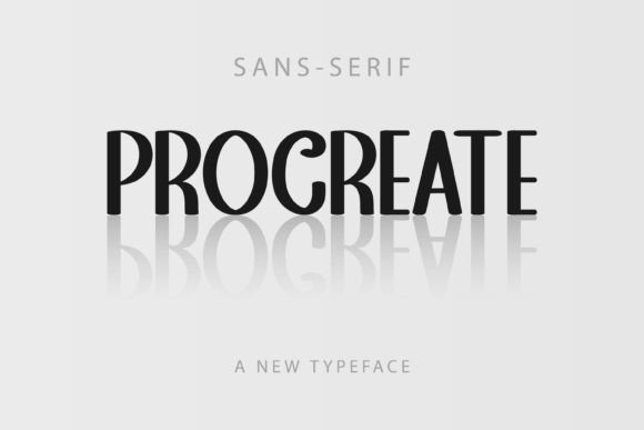 Preview of Procreate Font