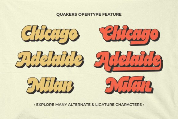 Thumbnail 3 of Quakers Font
