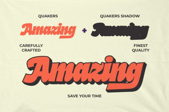 Thumbnail 4 of Quakers Font