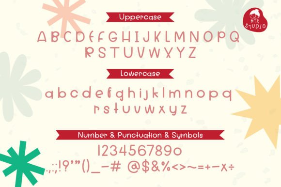 Thumbnail 2 of Red Macaron Font Font