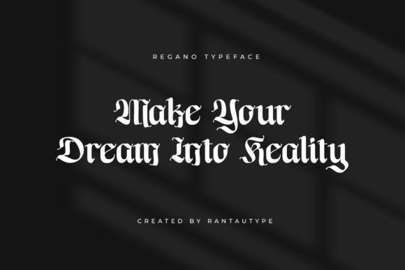 Thumbnail 3 of Regano Font