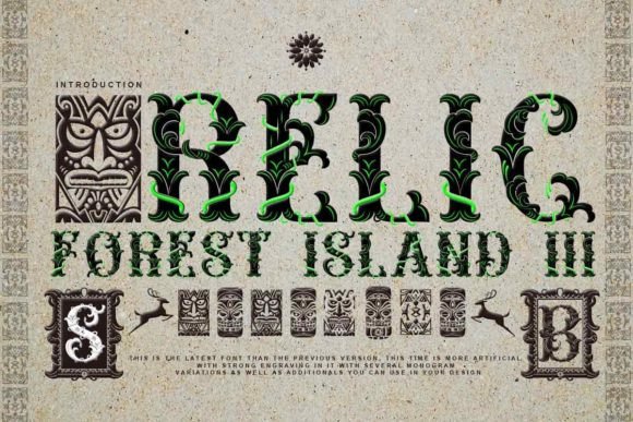 Preview of Relic Forest Island Iii Font