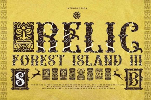 Thumbnail 2 of Relic Forest Island Iii Font