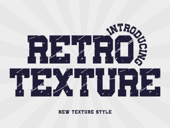Preview of Retro Texture Font
