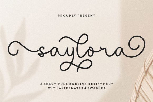 Preview of Saylora Font