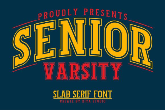 Preview of Senior Varsity Font