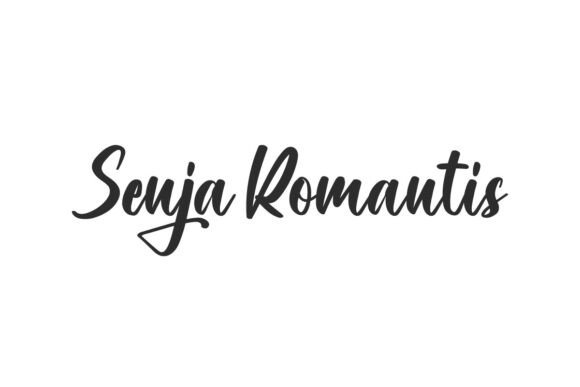 Preview of Senja Romantis Font